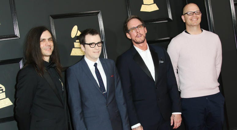 Weezer at the 59th Annual Grammy Awards held at Staples Center in Los Angeles on Sunday February 12, 2017. (Photo by JC Olivera) 59th Annual Grammy Awards