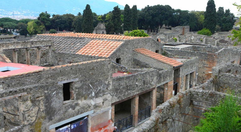 File photo taken on April 18, 2014 shows the scene of the Ancient Roman city of Pompeii in southern Italy. File photo taken on April 18, 2014 shows the scene of the Ancient Roman city of Pompeii in southern Italy.