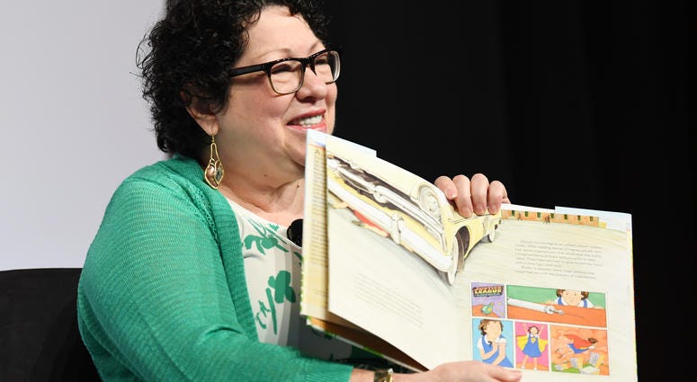 Supreme Court Associate Justice Sonia Sotomayor participates the 18th annual Library of Congress National Book Festival in Washington D.C., Sept. 1, 2018. Supreme Court Associate Justice Sonia Sotomayor participates the 18th annual Library of Congress National Book Festival in Washington D.C., Sept. 1, 2018.