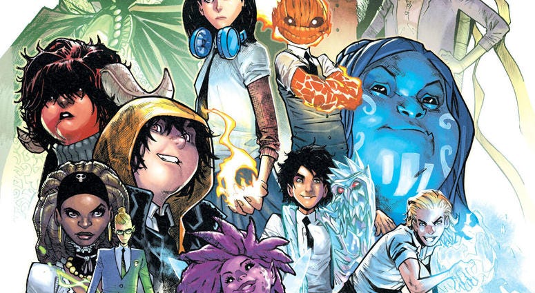 Cover art for the upcoming "Strange Academy" comic book. Cover art for the upcoming "Strange Academy" comic book.