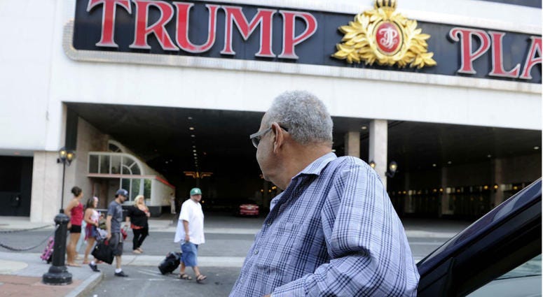 A cab driver waits outside the Trump Plaza on July 30, 2014 in Atlantic City, N.J. A cab driver waits outside the Trump Plaza on July 30, 2014 in Atlantic City, N.J.