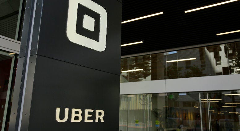 This June 21, 2017, file photo shows the building that houses the headquarters of Uber, in San Francisco. This June 21, 2017, file photo shows the building that houses the headquarters of Uber, in San Francisco.