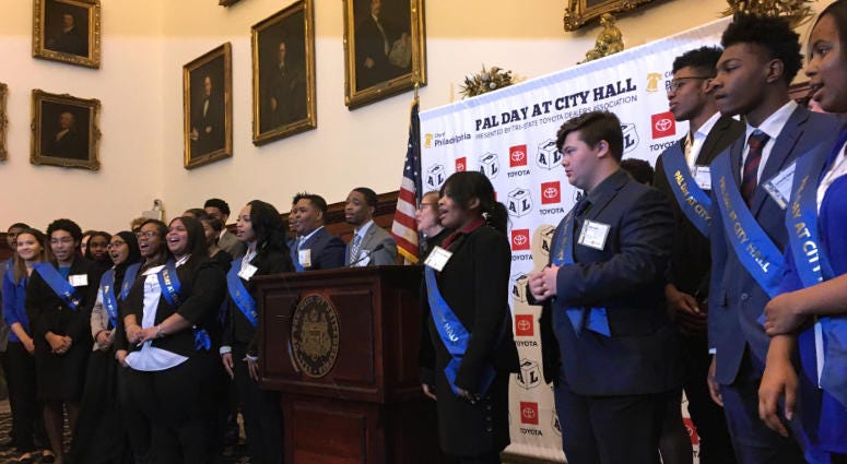 PAL Day participants take the oath of office during the 49th annual event. PAL Day participants take the oath of office