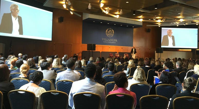 Verna Myers addresses attendees of the Workplace Summit, presented by the Pennsylvania Conference for Women. Verna Myers