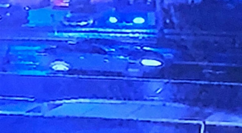 A photo of the car involved in a hit and run on Tuesday night. A photo of the car involved in a hit and run on Tuesday night.