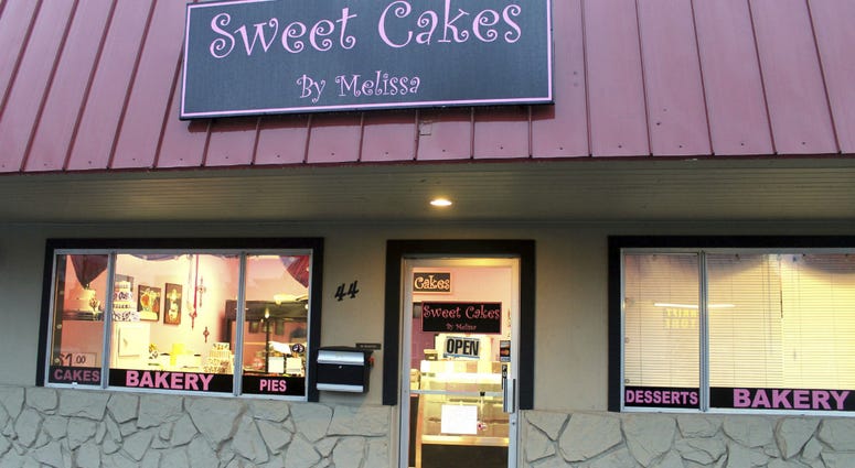 This Feb. 5, 2013, file photo, shows exterior of the now closed Sweet Cakes by Melissa in Gresham, Ore. This Feb. 5, 2013, file photo, shows exterior of the now closed Sweet Cakes by Melissa in Gresham, Ore.