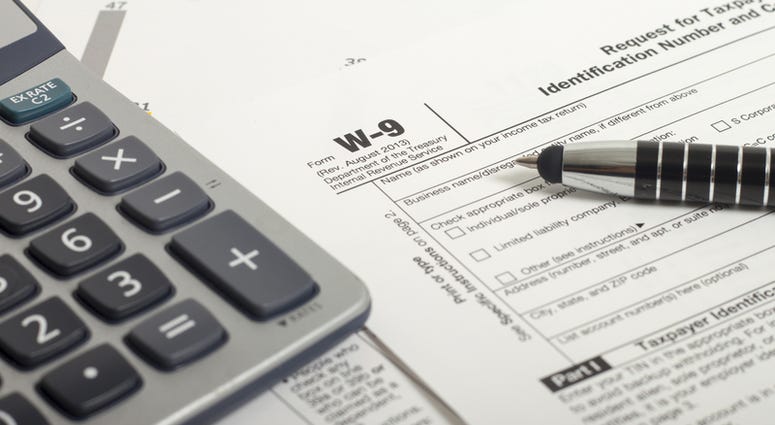 Close up U.S. taxes papers Close up U.S. taxes papers