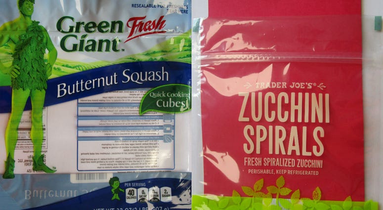 Images of two products recalled by Growers Express Images of two products recalled by Growers Express
