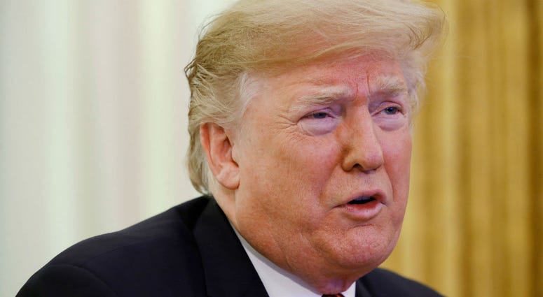Trump used a phone call session with American troops to advance his case for a border wall, his isolationist foreign policy views and his insistence that his campaign did not collude with Russia. Donald Trump