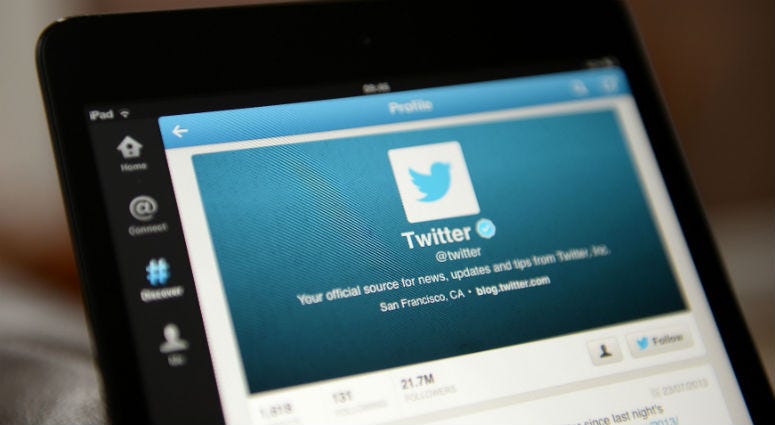 File photo dated 20/02/18 of the Twitter application in use, as the social media network has advised its users to change their passwords. Twitter application in use