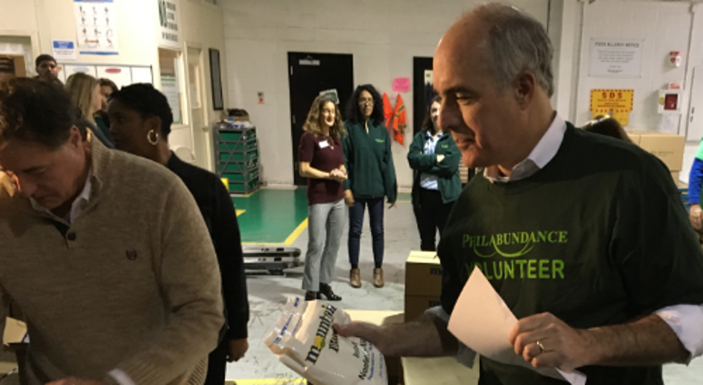 Still campaigning? Fresh from re-election, Sen. Bob Casey packed boxes at Philabundance and did not rule out a run for higher office Still campaigning? Fresh from re-election, Sen. Bob Casey packed boxes at Philabundance and did not rule out a run for higher office