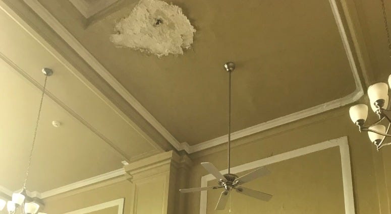 Chosen 300 Ministries' West Philadelphia location is in desperate need of repairs to its dilapidated roof. Chosen 300 Ministries' West Philadelphia location is in desperate need of repairs to its dilapidated roof.