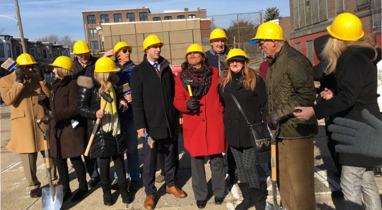 Funders and officials of Project HOME gathered in Kensington Tuesday for what was supposed to be the start of construction on the long-planned and desperately needed housing for people recovering from addiction. Funders and officials of Project HOME gathered in Kensington Tuesday for what was supposed to be the start of construction on the long-planned and desperately needed housing for people recovering from addiction.