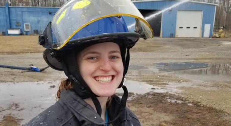 Twenty-one-year-old Natalie Dempsey, a three-year member of the Mizpah Volunteer Fire Company, died while responding to an incident in Hamilton Township on Christmas morning. Natalie Dempsey