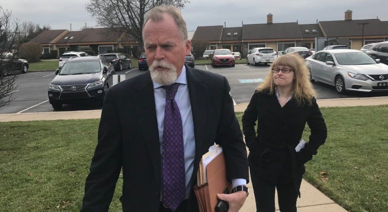 Tina May Smith, right, and her lawyer, Robert Goldman, arrive at a preliminary hearing in New Britain. Tina May Smith, right, and her lawyer, Robert Goldman, arrive at a preliminary hearing in New Britain.