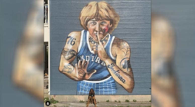 A new mural of Larry Bird in Indianapolis is getting some positive attention online — but not from the NBA Hall of Famer himself. Larry Bird mural