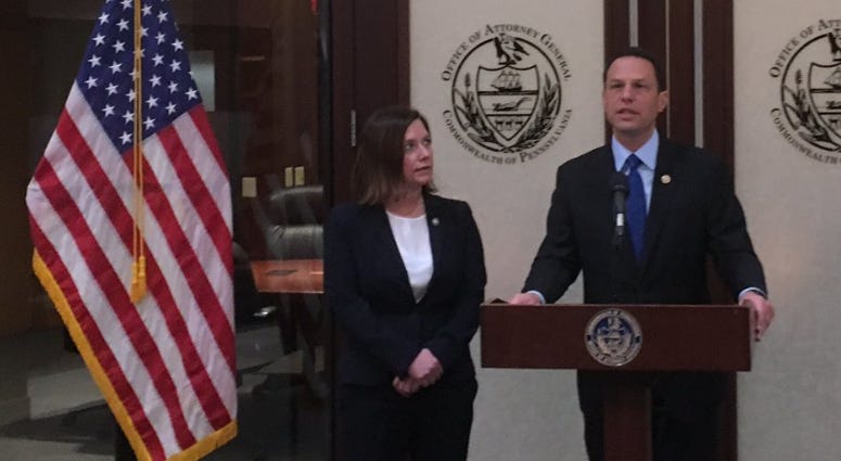 Pennsylvania Attorney General Josh Shapiro announces plans to file a lawsuit against Purdue Pharma, the creator of OxyContin, in Philadelphia, May 14, 2019. Pennsylvania Attorney General Josh Shapiro