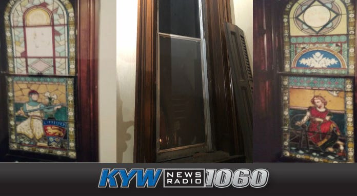 Authorities are investigating the theft of two large stained glass windows from Unity Mission Church in North Philadelphia. Church Theft