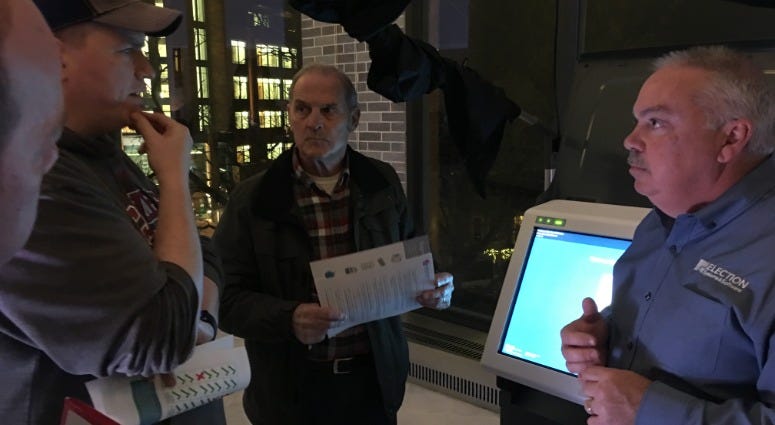 Election experts discuss paper ballot-based voting machines in Bucks County. Election experts discuss paper ballot-based voting machines in Bucks County.