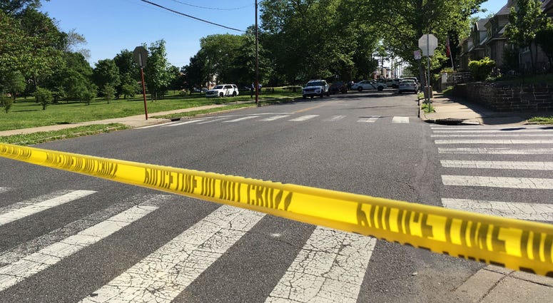Police are on the scene on Charles Street in Wissinoming, where they say a U.S. marshal shot a man with a machete who refused to drop it. Police are on the scene on Charles Street in Wissinoming, where they say a U.S. marshal shot a man with a machete who refused to drop it.