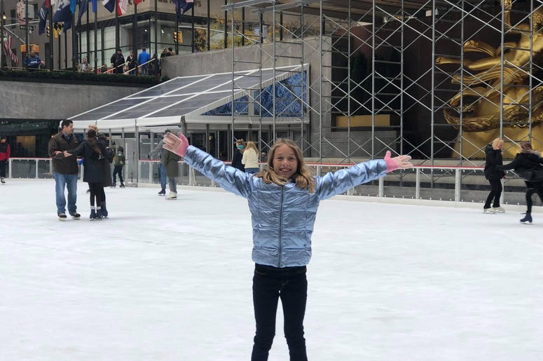 Sofia on the ice at Rockefeller Center Sofia on the ice at Rockefeller Center