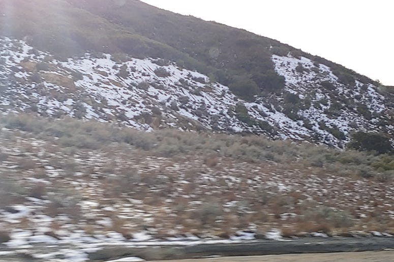 Snow in the San Diego Hills! Snow in the San Diego Hills!