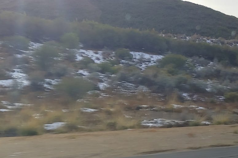 Snow in the San Diego Hills!