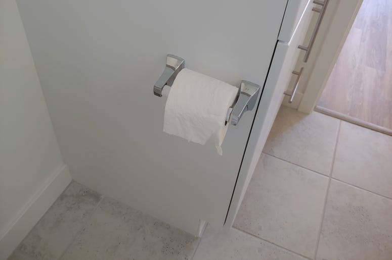 Awww our first roll of toilet paper in our new home! Awww our first roll of toilet paper in our new home!