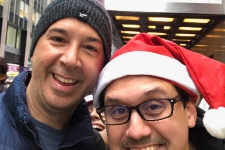 With my good friend Reno who works for one of our sister stations in New York. This man has helped me so much throughout my career. With my good friend Reno who works for one of our sister stations in New York. This man has helped me so much throughout my career.