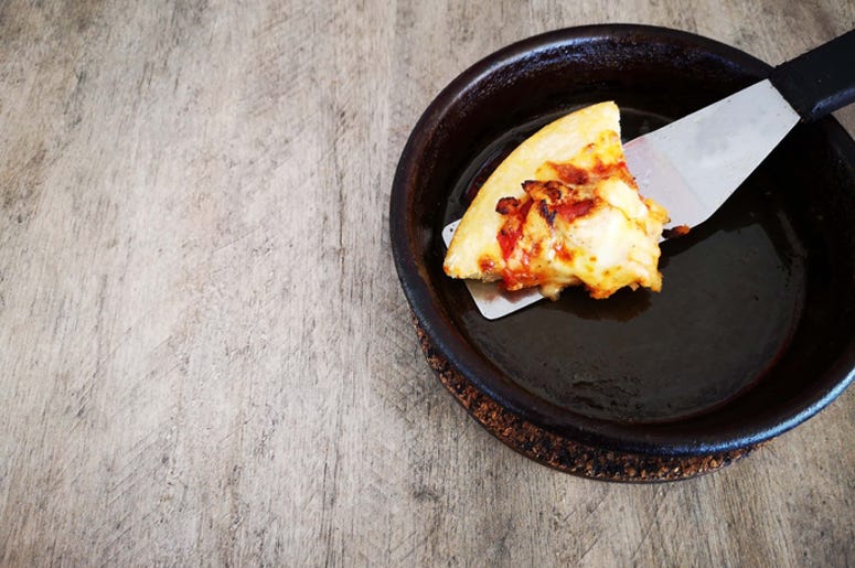 really good leftover pizza
