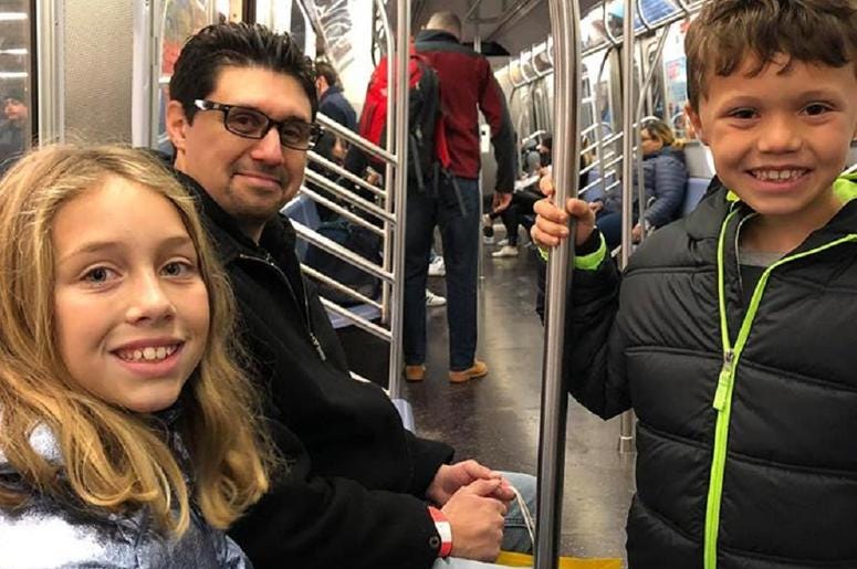 Riding on the Subway. Joseph loved it! He was pretending to be the conductor. Riding on the Subway. Joseph loved it! He was pretending to be the conductor.