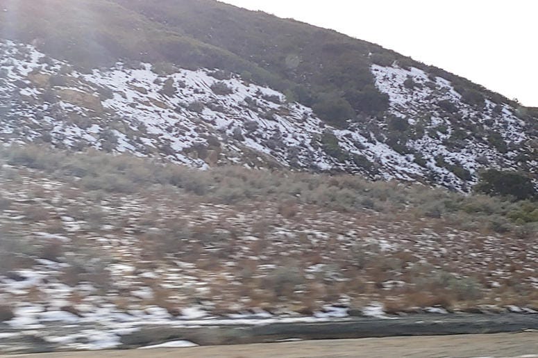 Snow in the San Diego Hills! Snow in the San Diego Hills!