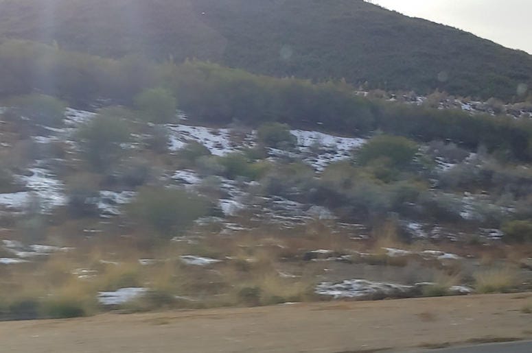 Snow in the San Diego Hills!