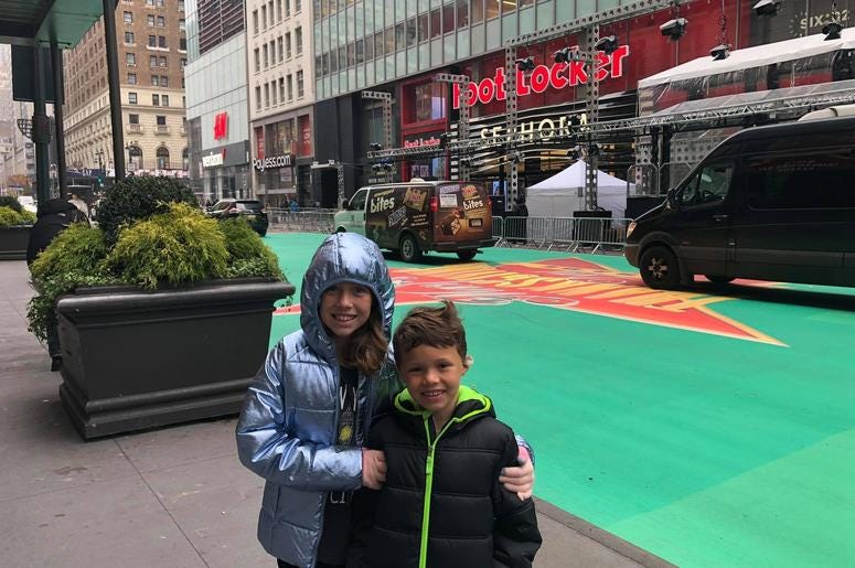 On 34th Street where the Thanksgiving Day Parade is held On 34th Street where the Thanksgiving Day Parade is held