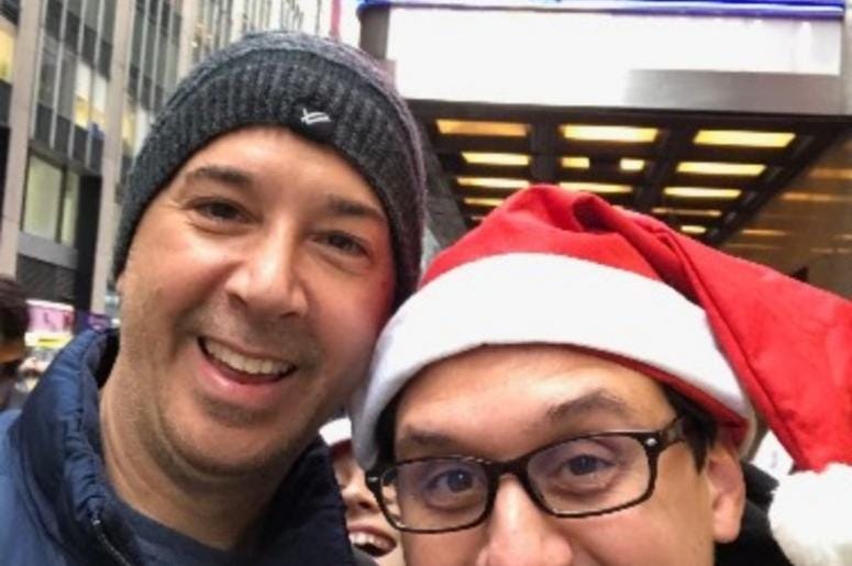 With my good friend Reno who works for one of our sister stations in New York. This man has helped me so much throughout my career. With my good friend Reno who works for one of our sister stations in New York. This man has helped me so much throughout my career.