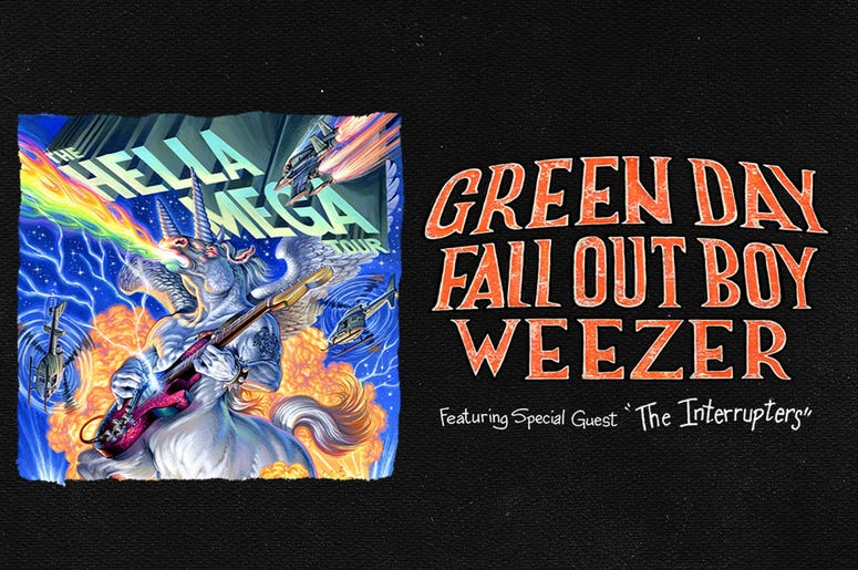 Hella Mega Tour with Green Day, Weezer, Fall Out Boy Hella Mega Tour with Green Day, Weezer, Fall Out Boy