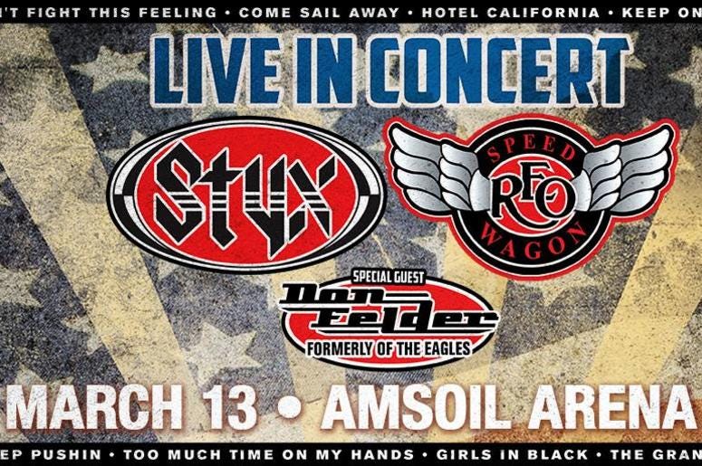 REO Speedwagon & Styx REO Speedwagon and Styx
