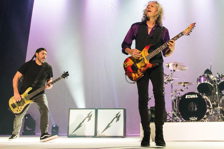 Robert Trujillo and Kirk Hammett of Metallica Robert Trujillo and Kirk Hammett of Metallica