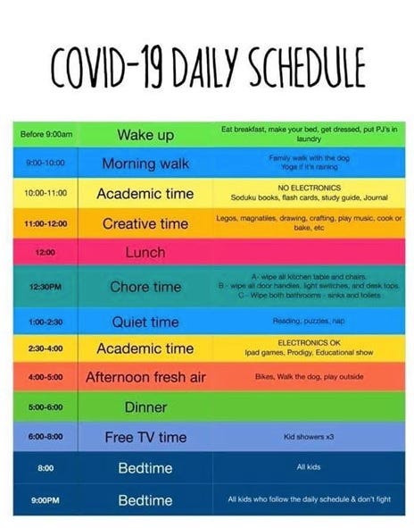 schedule