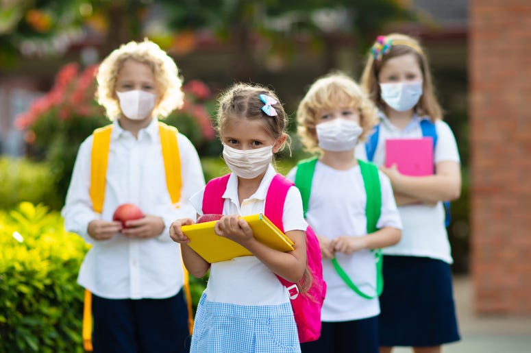 grade school age children