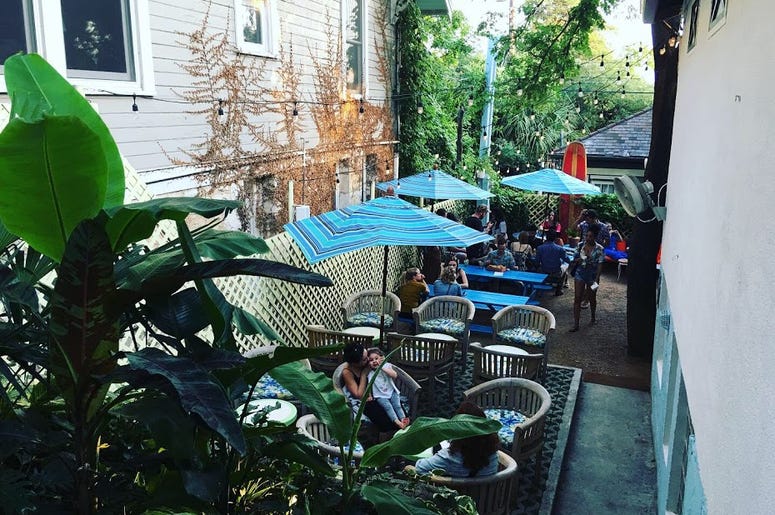 Pool Burger's back yard