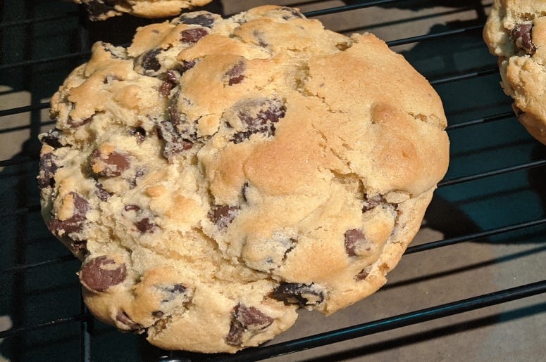 Big Thick Chocolate Chip Cookies