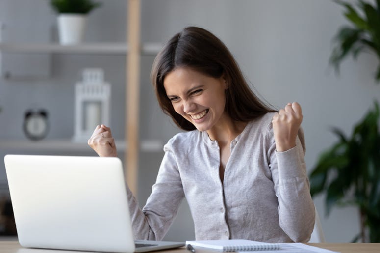 woman computer