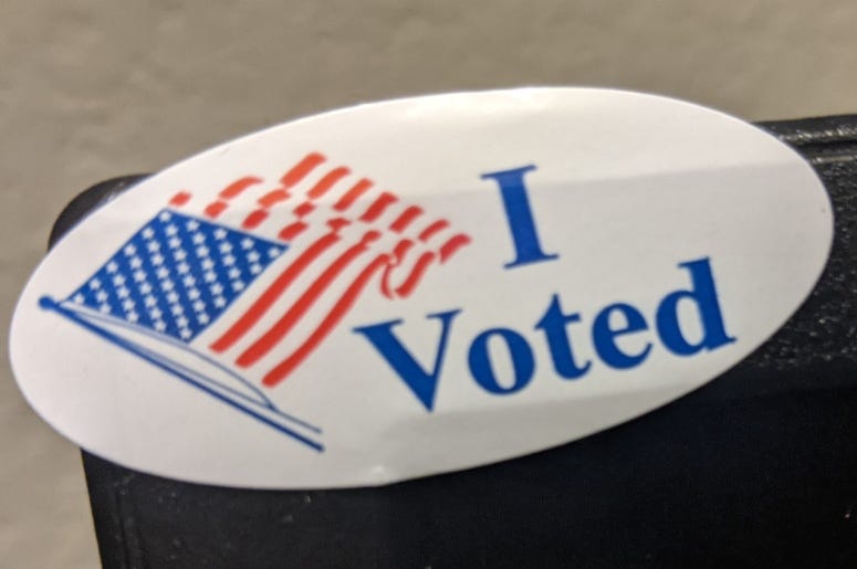 I Voted sticker HR photo