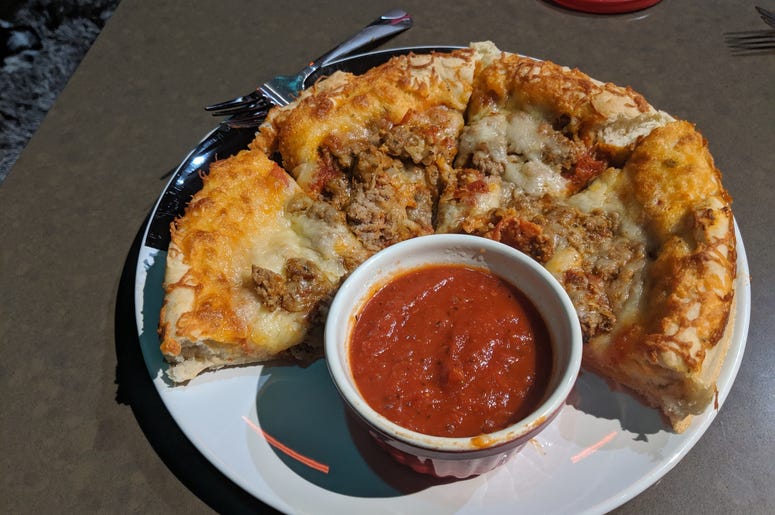 Thick Crust and YOUR toppings! BIG YUMMY WIN!