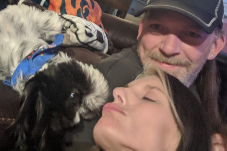 Rudy, honey Ted & Heather family photo Jan 2020