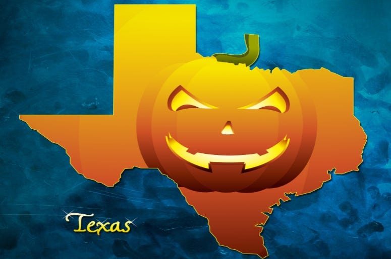 Texas Pumpkin Map GEtty Image
