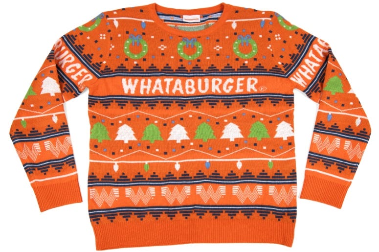 Whataburger Christmas Sweater 2020