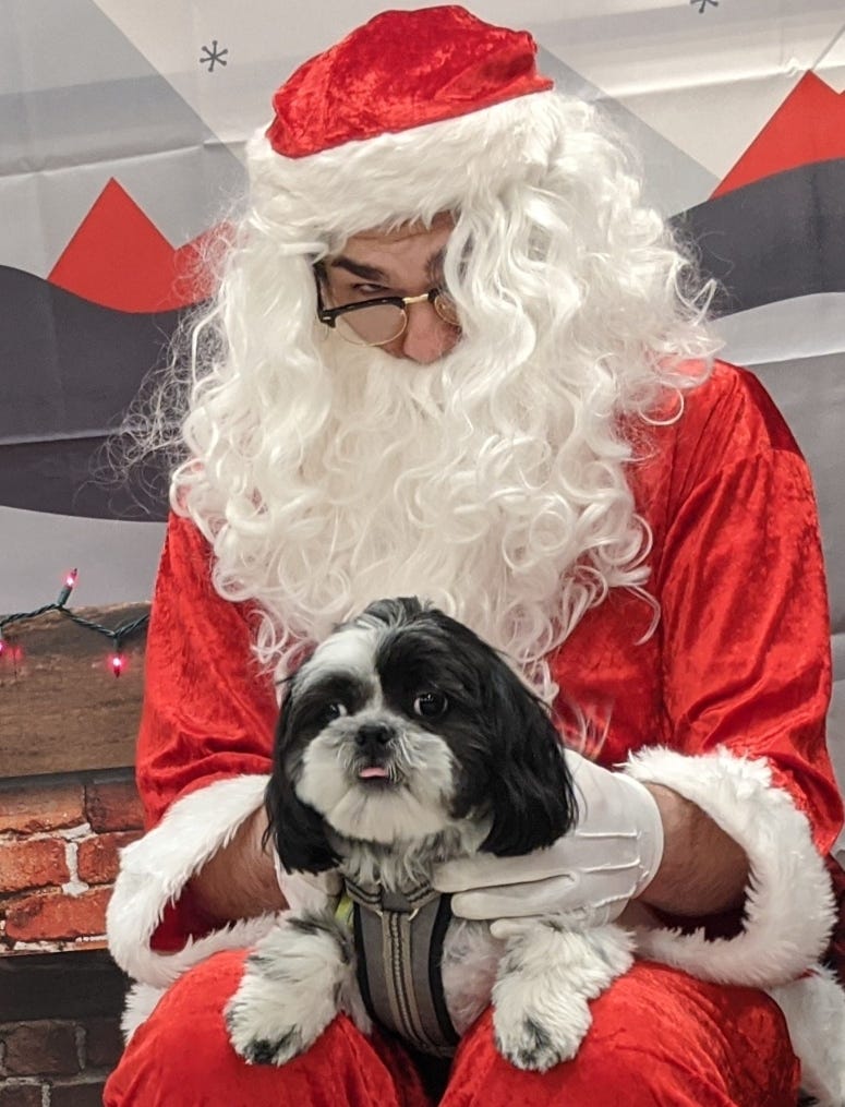 Rudy's 1st Santa Photo