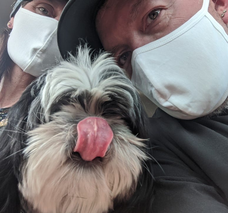 Rudy Roo, honey Ted and Heather Covid-19 May 2020